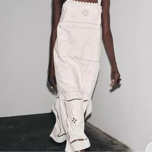 NWT Zara White Eyelet Dress